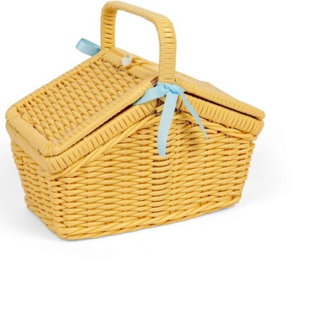 Juego Tazas de Té Canasta mimbre natural