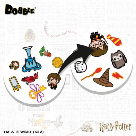 Zygomatic - Juego de Mesa Dobble Harry Potter. +6 Años. 2 a 8 Jugadores. Idioma Español. 001