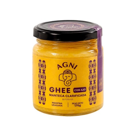 Ghee Manteca Clarificada con Ajo 170g Agni Ghee Agni Con Ajo