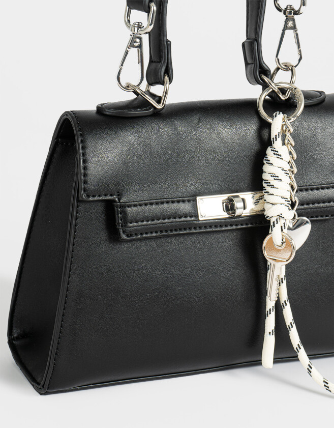 City Cartera City Con Hebilla - Negro