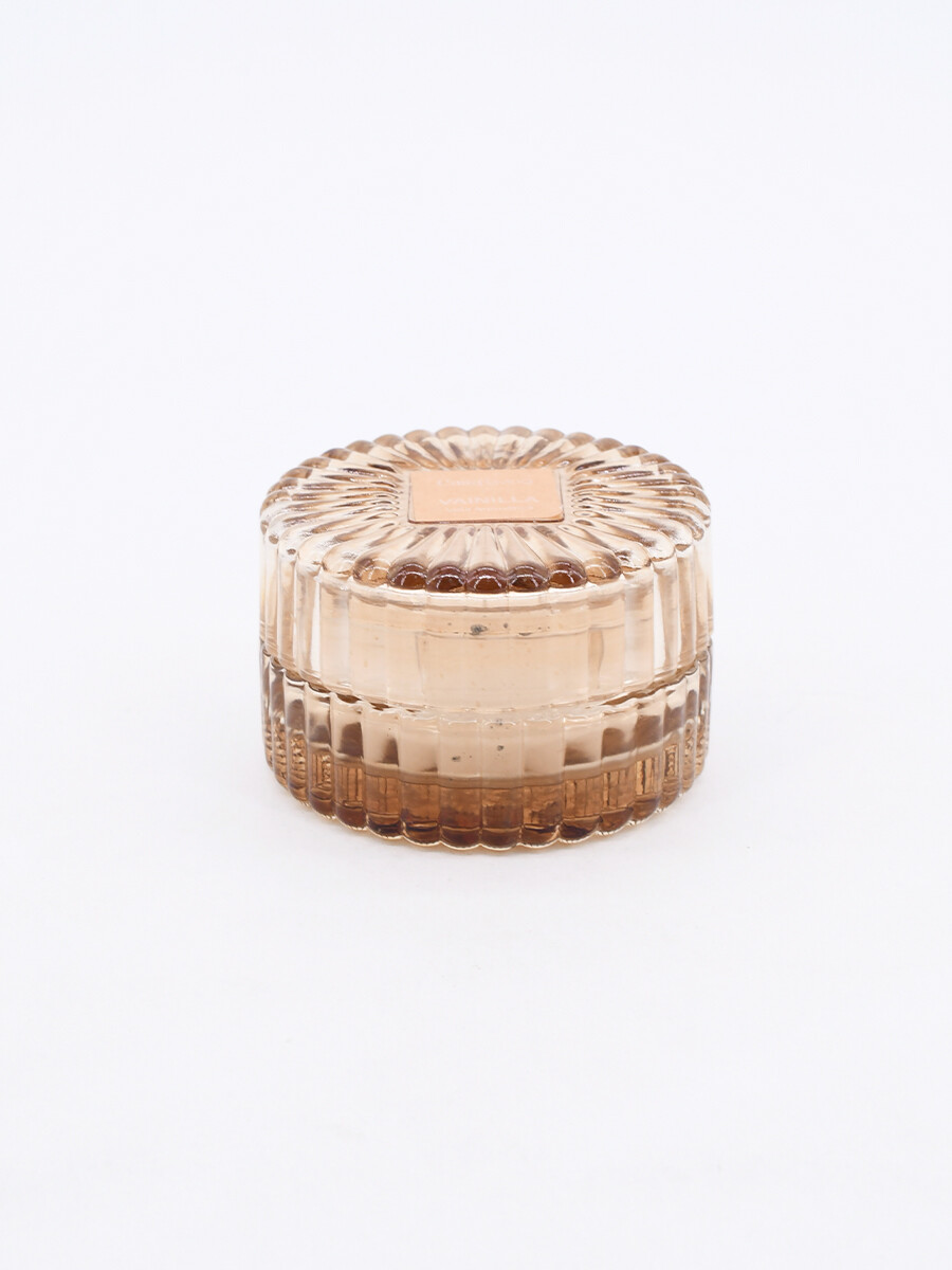 VELA EN FRASCO CON TAPA - GRIS 