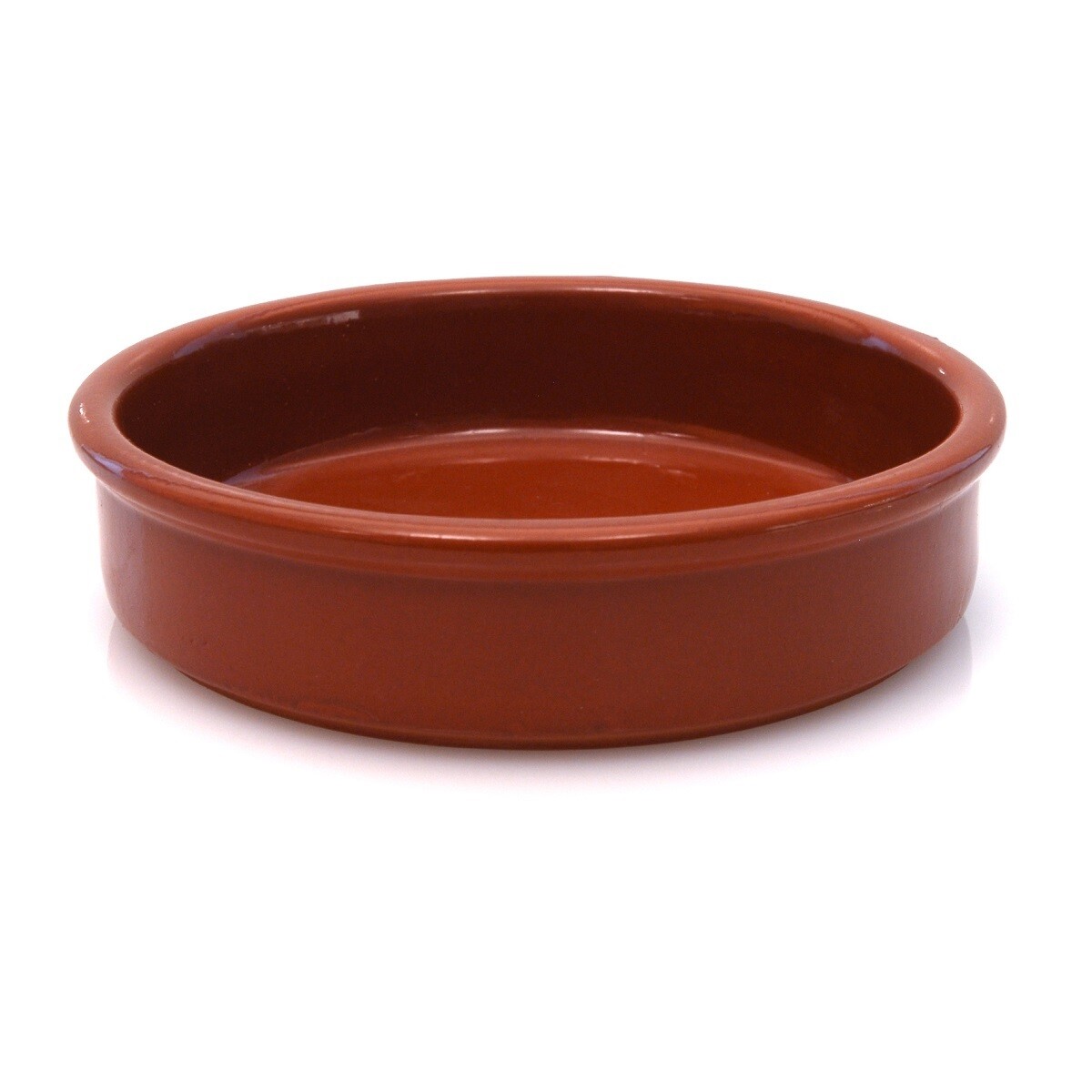 Cazuela Barro 20 cms miel sin asas 