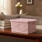 Caja simil ratán 2,5 Lts ROSADO