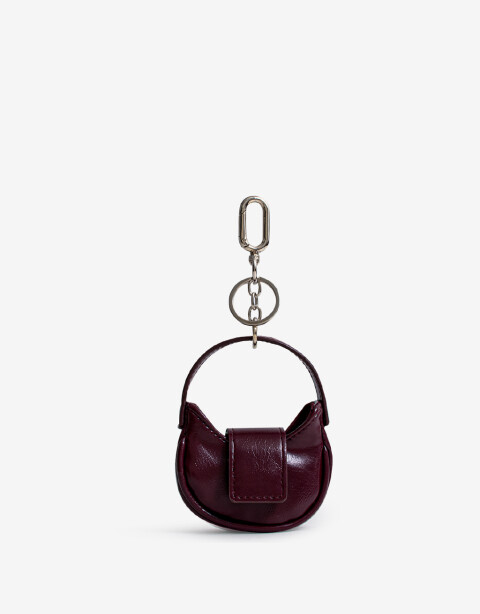 Monederos Llavero Y Mini Bag Con Solapa - Rojo Burdeaux