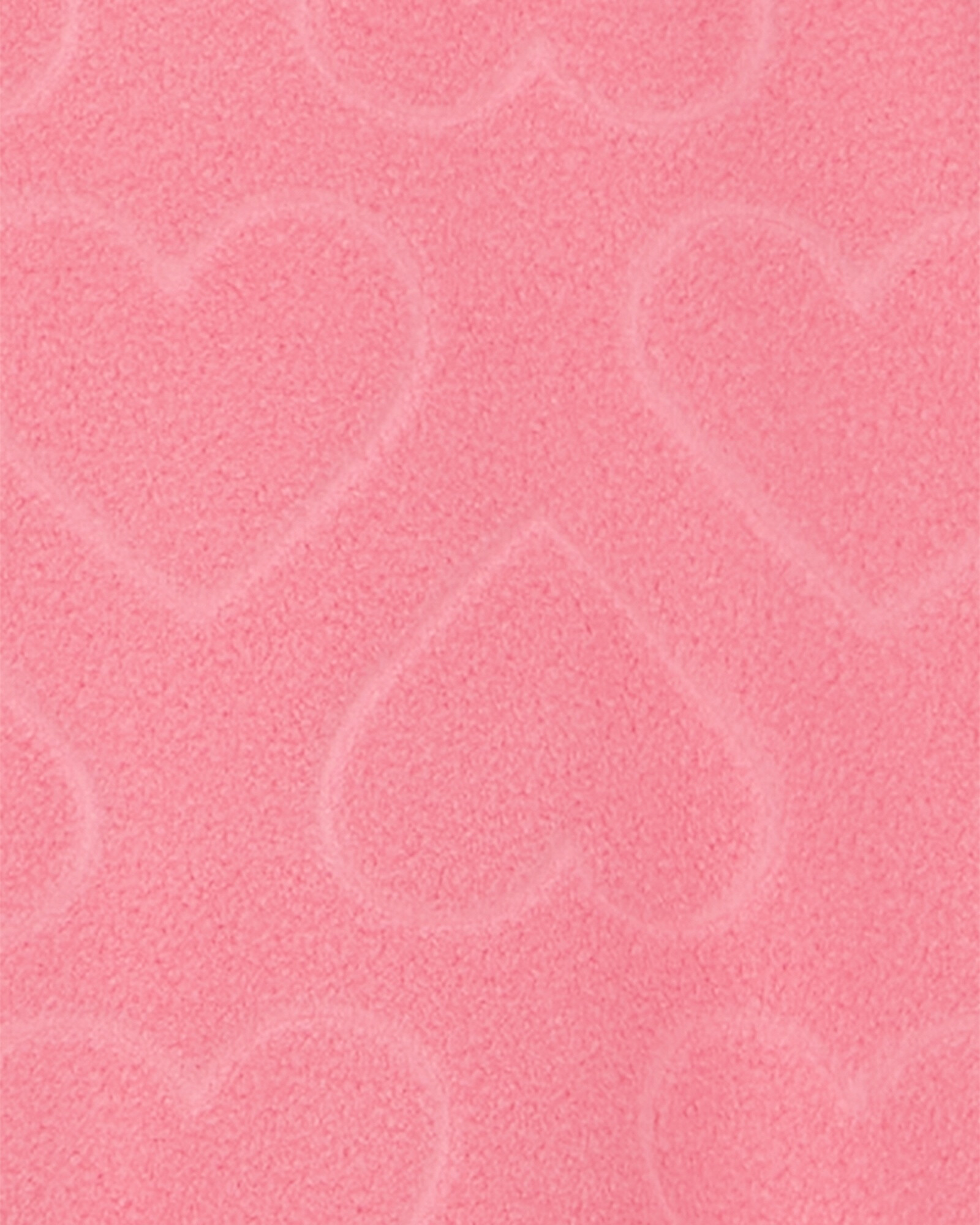 Pijama uno pieza de micropolar, con pie, rosado, diseño corazones. Talles 2-5T Pijama uno pieza de micropolar, con pie, rosado, diseño corazones. Talles 2-5T