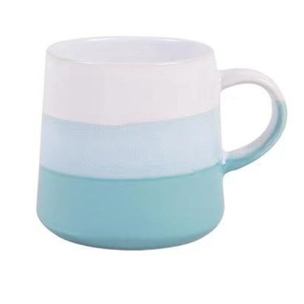 Taza rústica 460 ml celeste