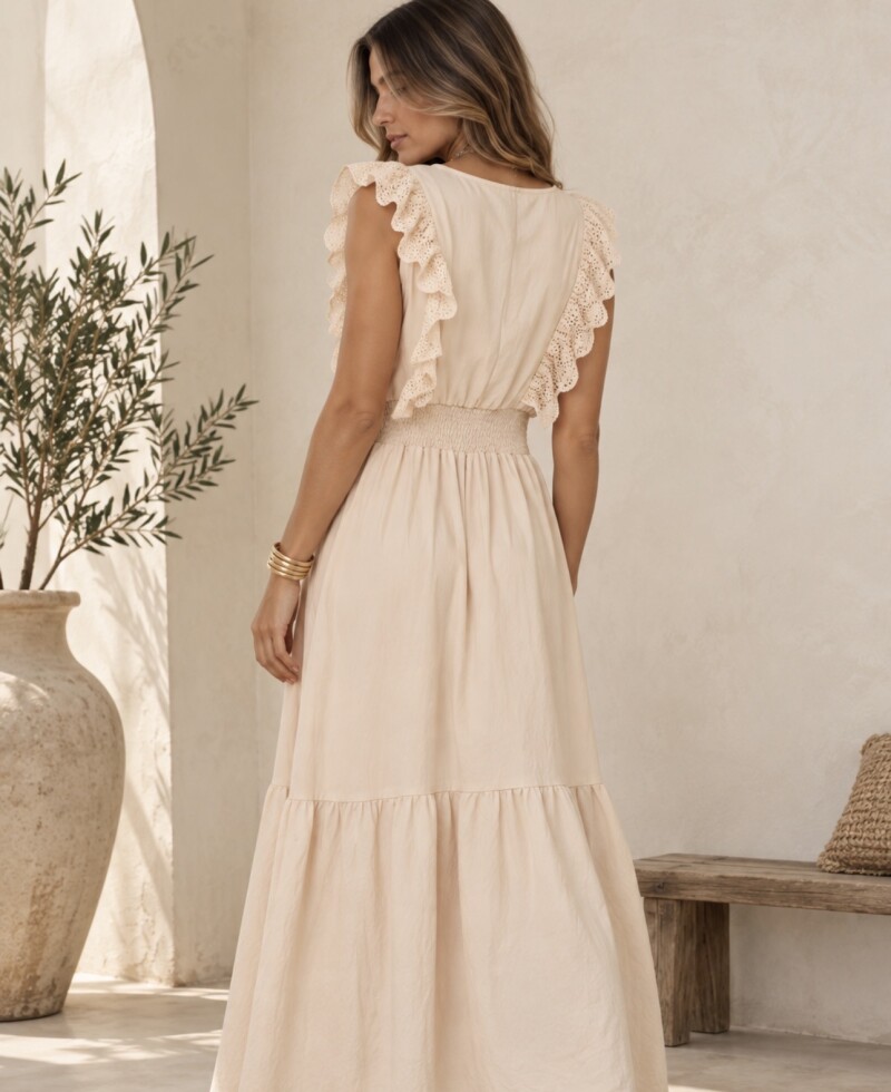 Vestido Amanda beige
