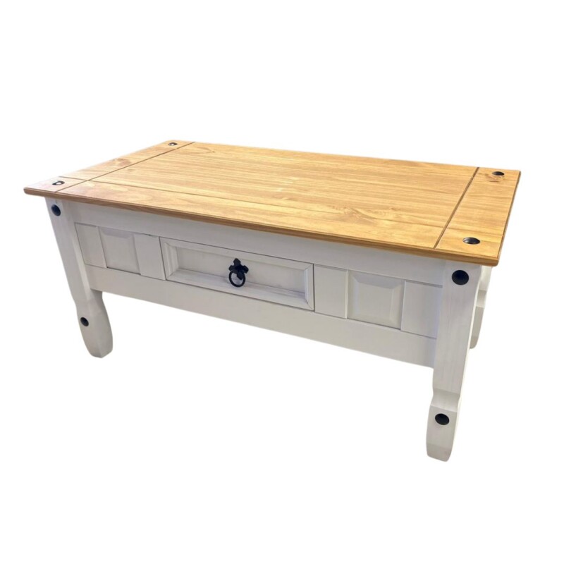 Mesa de Living 1 Cajón Blanco Mesa de Living 1 Cajón Blanco