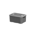 CAJA ORGANIZADORA SIMIL RATTAN N1 5,8 LITROS GRIS