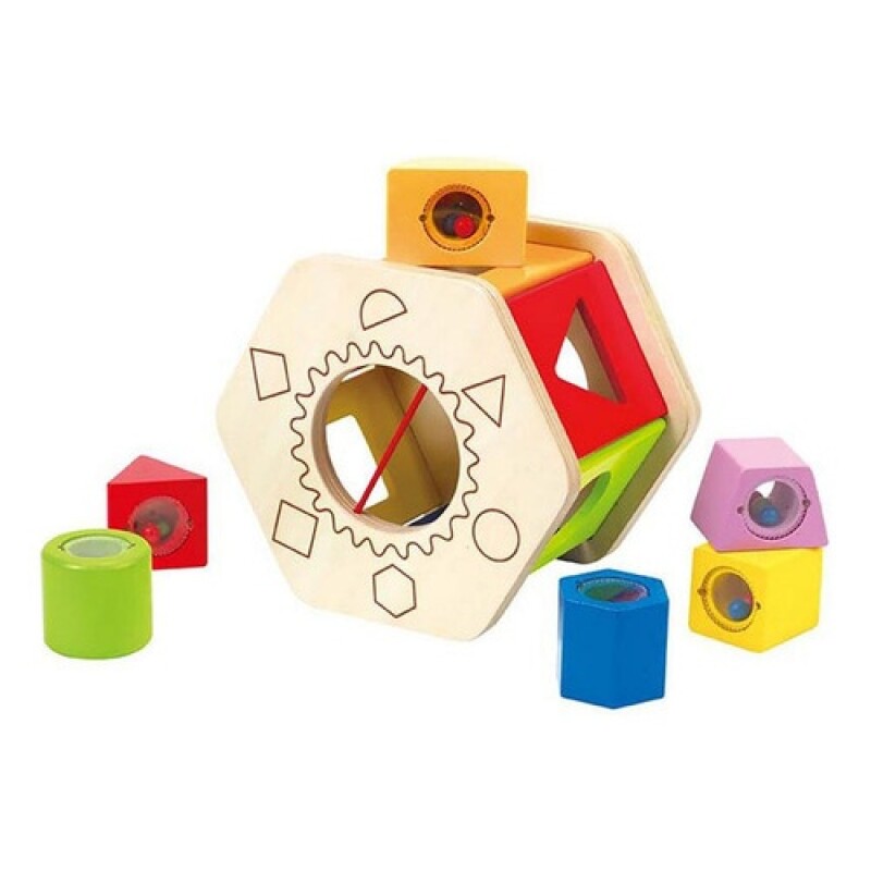Juego de encastre hexagonal en madera Hape Juego de encastre hexagonal en madera Hape