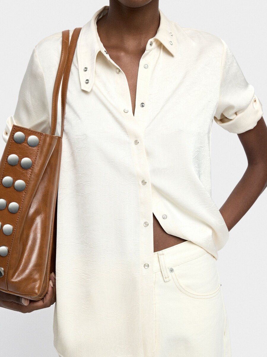 Camisa Efecto Arrugado crudo