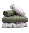 Set X 4 Toallas Prisma Dohler Estampadas 100% Algodon