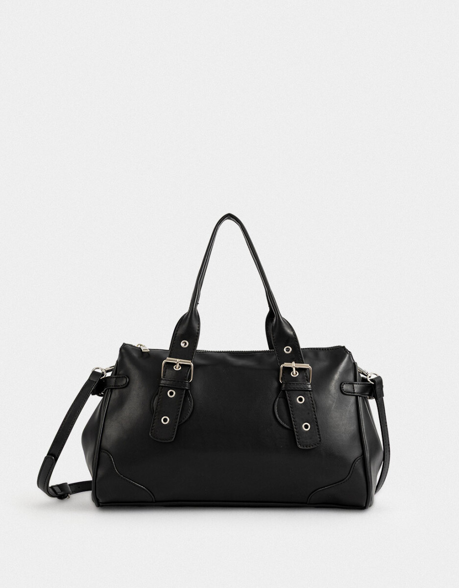Cartera Bowling Con Hebillas 