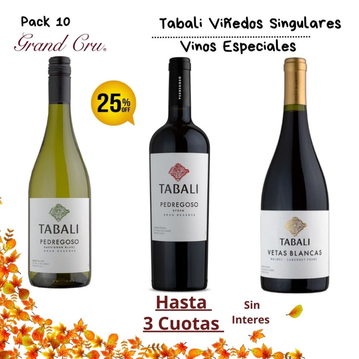 Tabali Viñedos Singulares Vinos Especiales 