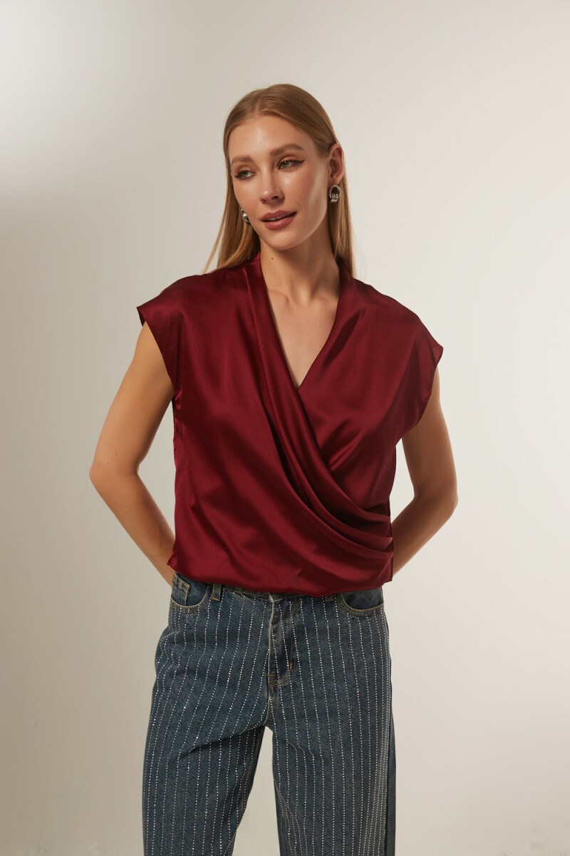 Blusa Lujane - Bordeaux Oscuro 