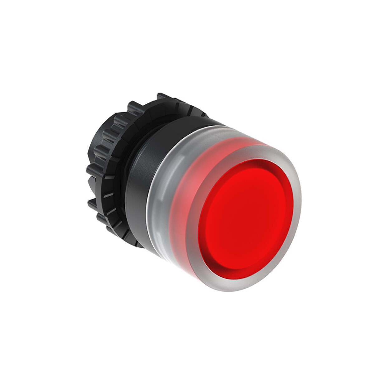 Pulsador luminoso rojo LED + contacto 1NC 220VAC - WE6426 