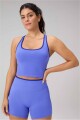 Top Seamless Built-In Bra Mujer Sapphire Sky/Admiral Blue