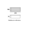 ARTEF. ESCALERA EINBAU 1L E27 GRIS ALUMINIO ARTEF. ESCALERA EINBAU 1L E27 GRIS ALUMINIO