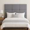 RESPALDO DE PARED IRIS GRIS - 2 PLAZAS