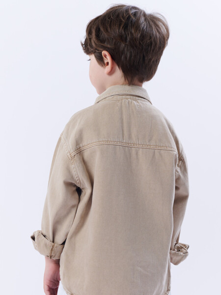 Sobrecamisa Jean beige