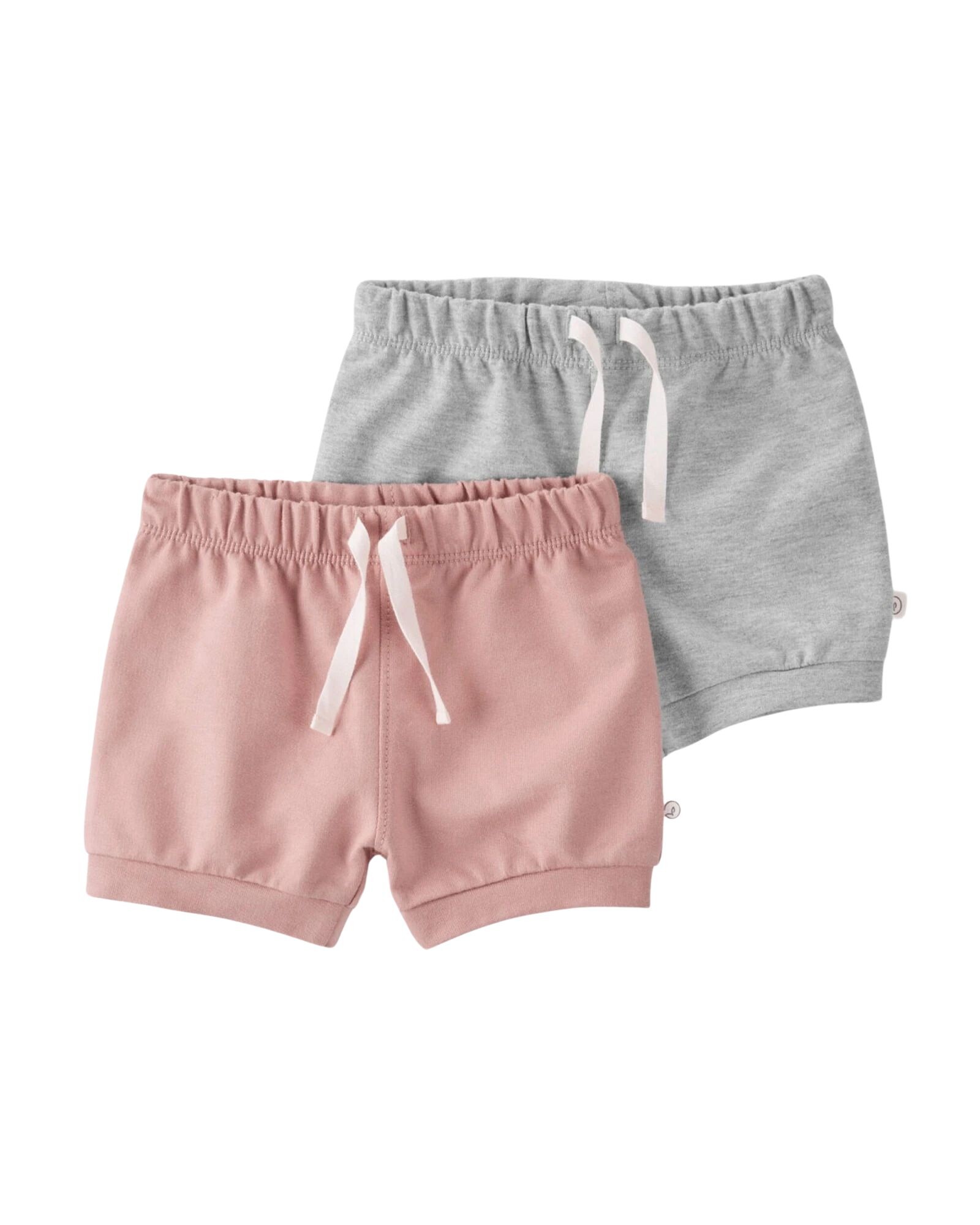 Pack dos shorts de algodón orgánico Sin color