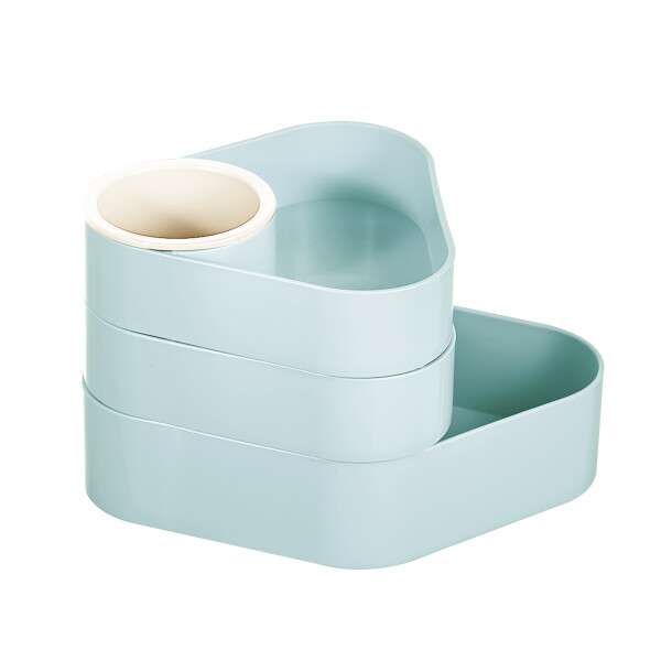 Organizador tres pisos celeste