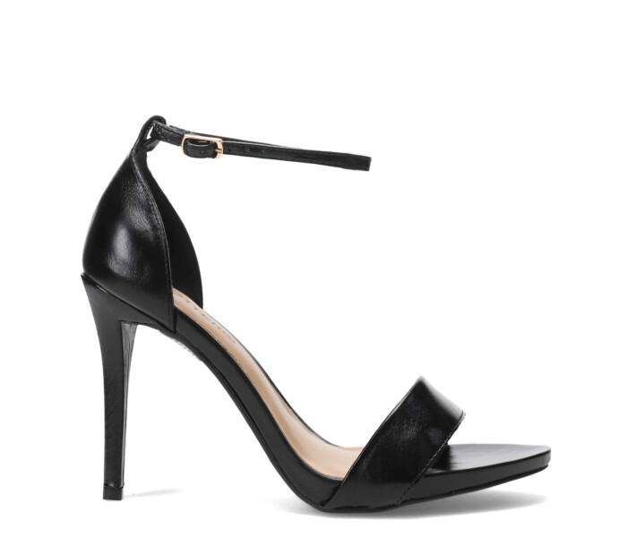 Sandalias de Mujer Bottero con Taco Fino Negro