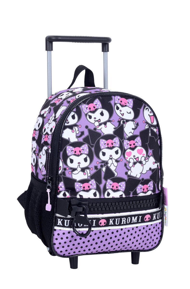 MOCHILA KUROMI 12" CARRO - VIOLETA 