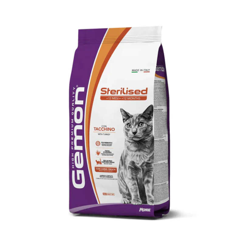 Gemon esterilizado con pavo 7 kgs