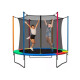 Cama Elástica Infantil Multicolor Con Red De Seguridad Azul
