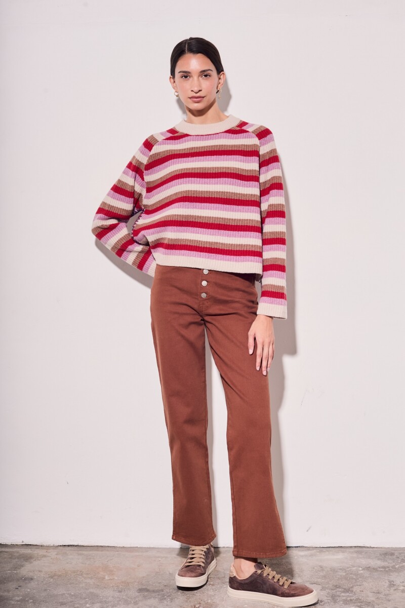 Sweater Rayado Lana Multi