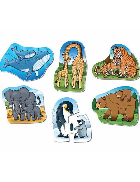 Puzzle infantil x6 Orchard Animales Mamá y Bebé Puzzle infantil x6 Orchard Animales Mamá y Bebé