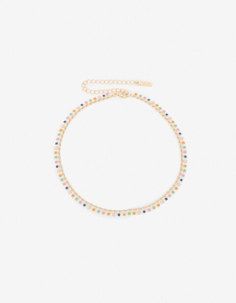 Chokers Color Choker Cadena Estrellas - Dorado