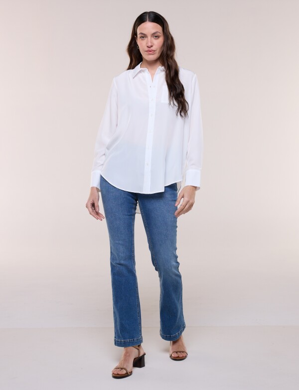 Camisa Satén CRUDO