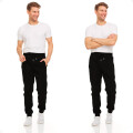 Pantalón Jogging Para Hombre Deportivo Premium Negro Talla XXL