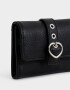 Billetera Billetera Cuerina Hebilla Corazón - Negro