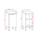 Modulo Bajo Mesada Para Cocina Una Puerta De 40 cms. GAMAS DE BEIGE
