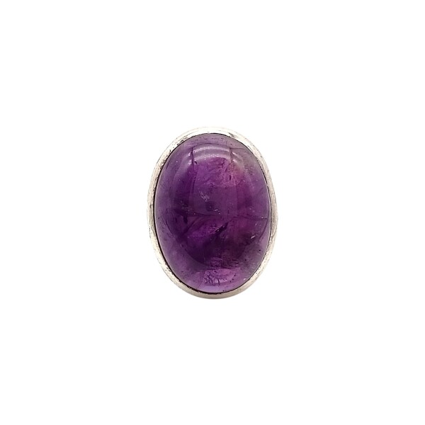 Anillo Oval-Plata 925-Piedra amatista-AN4689 conpiedra