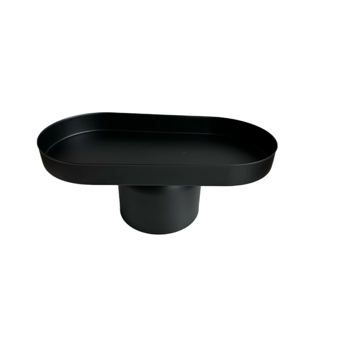 BANDEJA C/SOPORTE ALTO 30x15x13CM NEGRO 