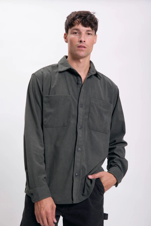 Camisa de pana Verde