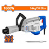 MARTILLO DEMOLEDOR 1600W 45J + CINCEL + VALIJA WADFOW WDB1D80 MARTILLO DEMOLEDOR 1600W 45J + CINCEL + VALIJA WADFOW WDB1D80