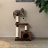 Rascador Torre 3 Niveles Felpa Y Sisal Para Gato Juego Color Variante Marron