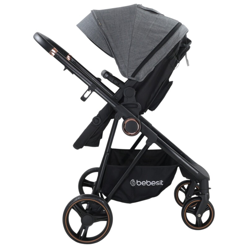 Cosmos Travel System Deluxe Isize + Base Isofix Bebesit Gris Cosmos Travel System Deluxe Isize + Base Isofix Bebesit Gris