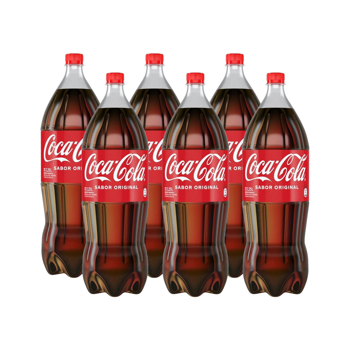 Pack X6 Refrescos Coca Cola 2.25LT Original 