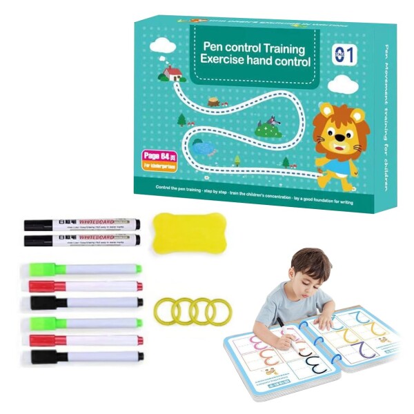 Libro Cuaderno Mágico Reutilizable Infantil Didáctico Niños Variante Color Blanco