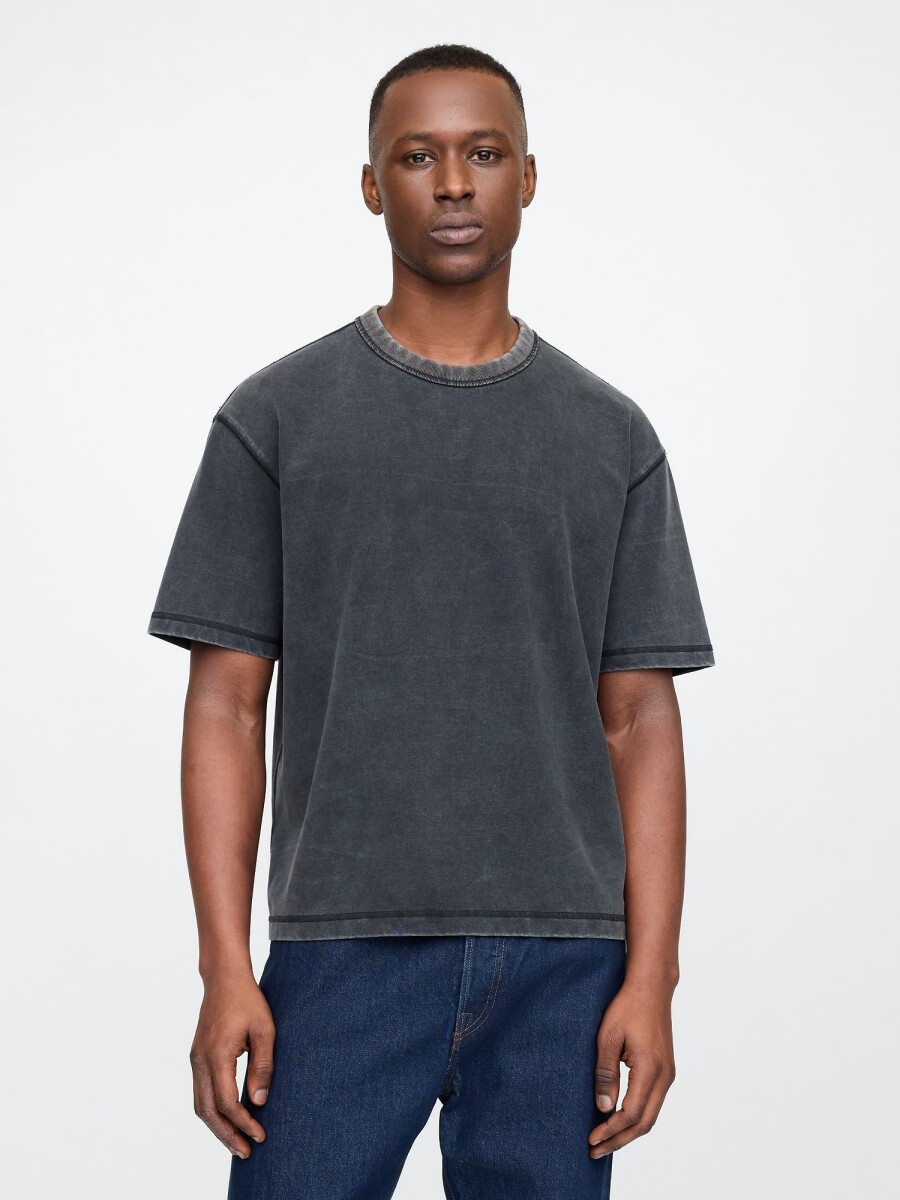 Remera Cropped Hombre - Moonless Night 