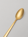 Cuchara Asher De Postre Set 4 Un. Dorado Brillante Color Unico