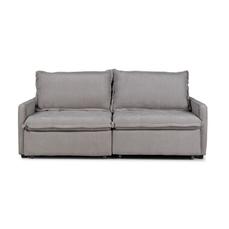 Sofá Cama Oliver - Tela Microfibra 12074 (Ceniza)