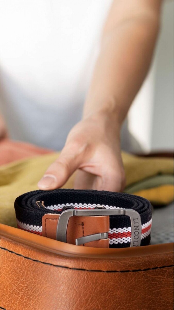 Cinto Trigal - 110 Cms. Negro C/ Rojo 