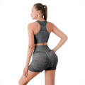 Conjunto Deportivo Short Levanta GlÃºteos Push Up MÃ¡s Top Gris